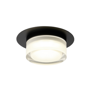Amalfi 5w LED 1lt Plate Flush 4k Matt Black