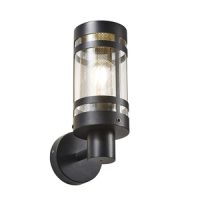 Gada 1lt E27 Wall Light Black w SST Mesh