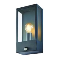 Minerva E27 Wall Lant w PIR Anthracite