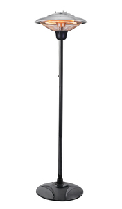 Coral 1500w FS Carbon Elem Patio Heater Silver