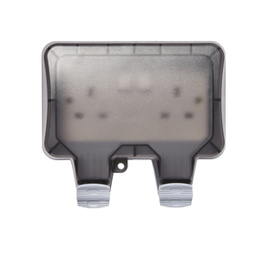 IP66 Switch Socket Box -13A Twin Grey
