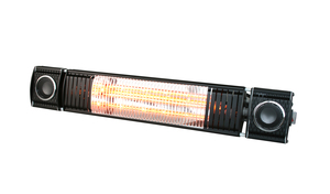 Flint 2kW Wall Heater w W/lss Spkr & remote Blk