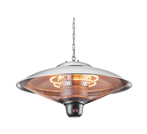 Marl 2000w LED Pend Halogen Elem Patio Heater Sil