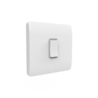1 Gang Kinetic Switch Frame For Slim Grid White - Image 2
