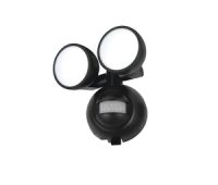 Felis LED Twin Spot Battery PIR Black