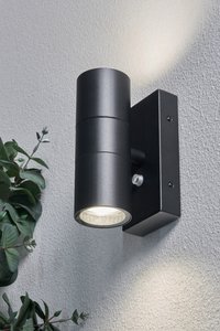 Leto IP65 2lt GU10 with Photocell Blk