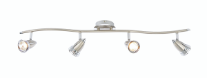 Elara Satin nickel 4 light bar