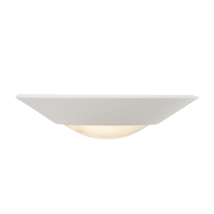 Telde Plaster Wall Uplighter w Glass White