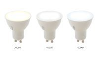 6w GU10 LED CCT Bulb 500 lumens
