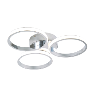 Chios 3 Ring LED Flush IP44 Chrome