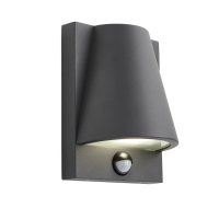 Vesoul GU10 Alum Wall Light w PIR Anth