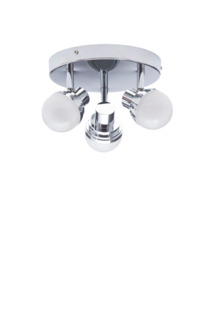 Milan Deco 3lt LED Plate Chr