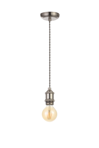 Cable Susp Satin Nickel Grey fabric Cable