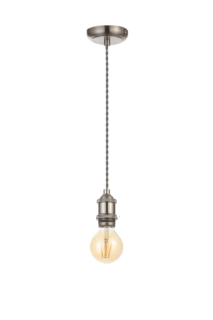 Cable Susp Satin Nickel Grey fabric Cable