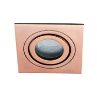 Cali IP65 Tiltable Square Down/Lt Brushed Copper