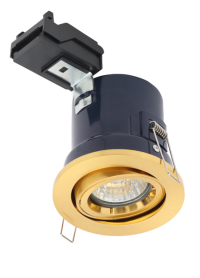 Adj Fire Rated Downlight Satin Brass