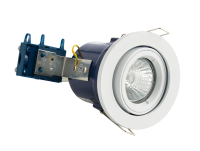 Adj Fire Rated Downlight Wht