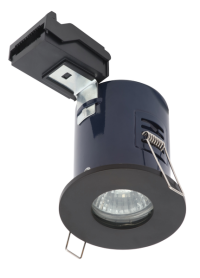 IP65 Fire Rat Showerlight Matt Black