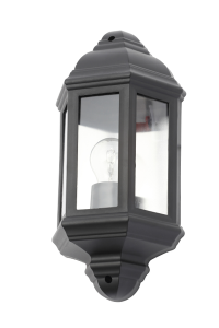 Athena Wall Lantern Black
