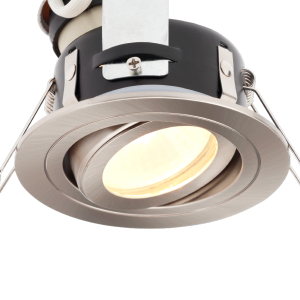 IP65 Tiltable Down/Lt Satin Chrome