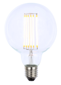 LED vintage large globe 6W E27 Clear
