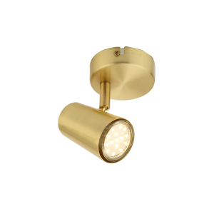Harvey Spotlight 1lt Satin Brass