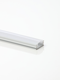 2m Aluminum Surface Profile Silver Opal Cover