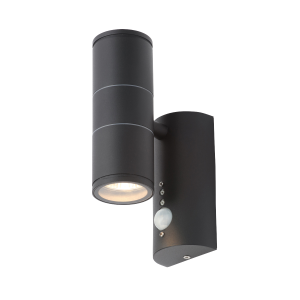 Islay 2L GU10 WL PIR Blk 316 SST BLACK