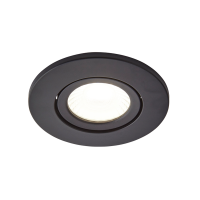 SBlk Adj Firerated LED Downlight 5W 4000K IP65