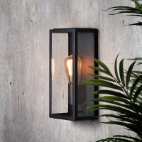 Stainless Steel, Box Lantern - Black - Image 2