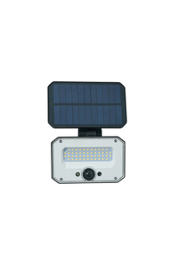 Bradley Solar Floodlight w Spike & RC Black