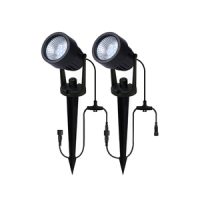 Lapin 2 x 3w LED Garden Spike Add-on Kit 4k Black