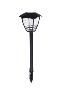 Cadeby Solar LED Post Lantern 2700k 15Lm Black