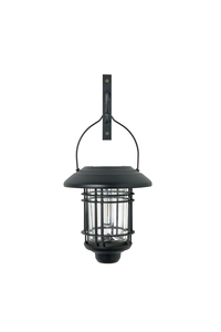 Horden Solar LED Hanging Wall Lantern CCT 15Lm Blk