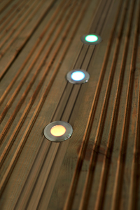 Ayle Solar Garden Deck Lights  4 x 75Lm Black