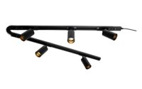 Cayo 5 Head Track Kit GU10 2 x 0.8m Black