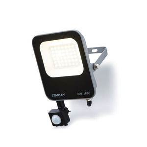 Stanley 30w PIR LED Floodlight Blk/Anth