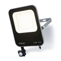 Stanley 100w PIR LED Floodlight Blk/Anth