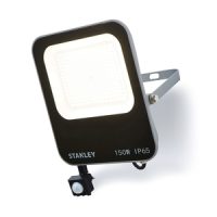 Stanley 150w PIR LED Floodlight Blk/Anth