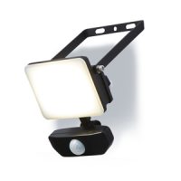 Stanley Frosted 10w PIR LED Floodlight Black