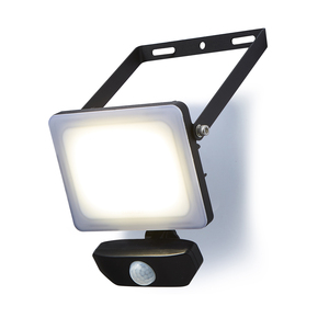 Stanley Frosted 20w PIR LED Floodlight Black