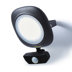 Stanley Die Cast 20w PIR LED Floodlight Black