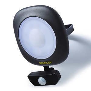 Stanley Die Cast 50w PIR LED Floodlight Black