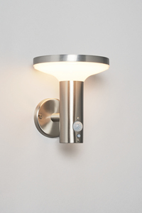 Clara Solar LED Wall Light w PIR 220Lm SST