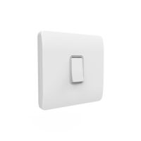 1 Gang Kinetic Switch Frame For Slim Grid White - Image 3