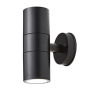 Neso IP65 LED Twin GU10 Up Down Blk