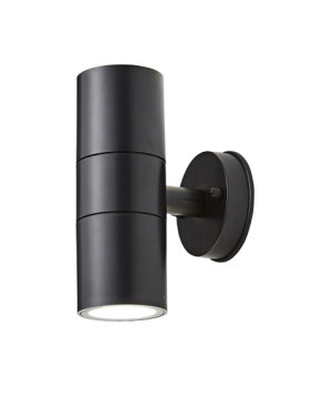 Neso IP65 LED Twin GU10 Up Down Blk