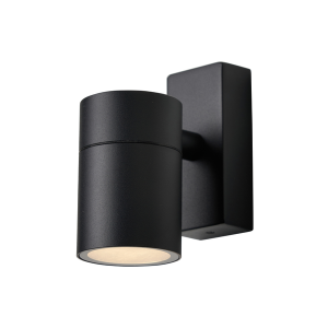 Leto IP65 Fixed Up or Down GU10 Wall Light Black