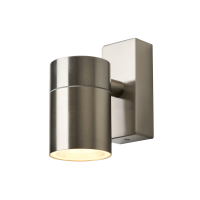 Leto IP65 Fixed Up or Down GU10 Wall Light SST