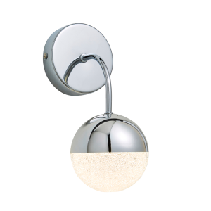 Rhodes 1lt LED Wall Light IP44 Chrome